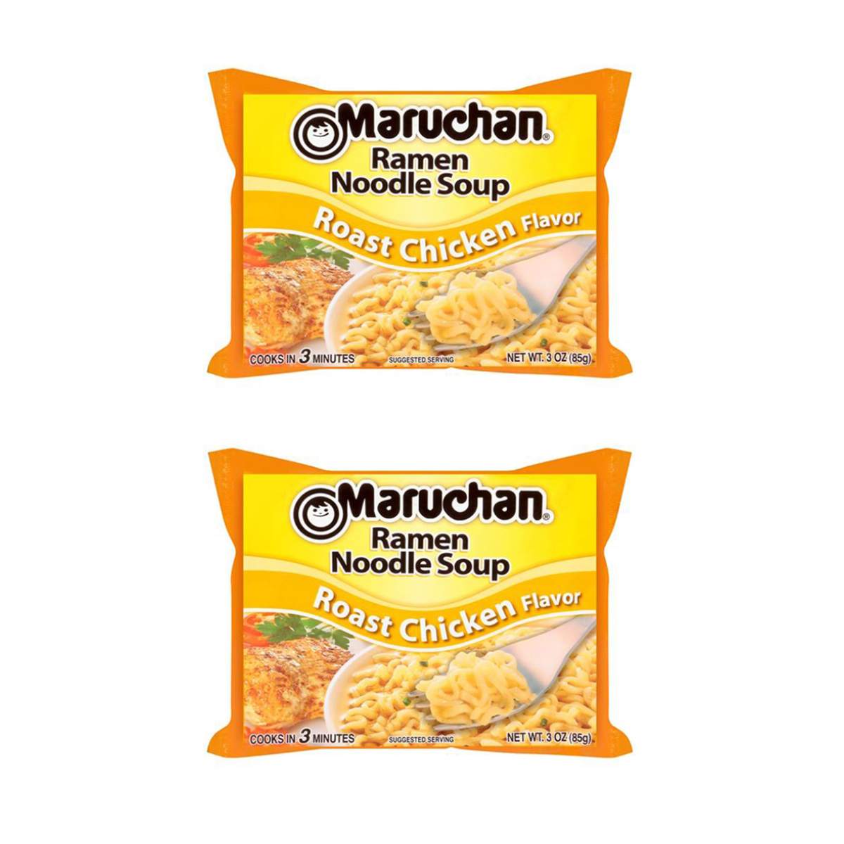 Лапша быстрого приготовления Maruchan Рамен со вкусом жареной курицы 2 шт по 85 г