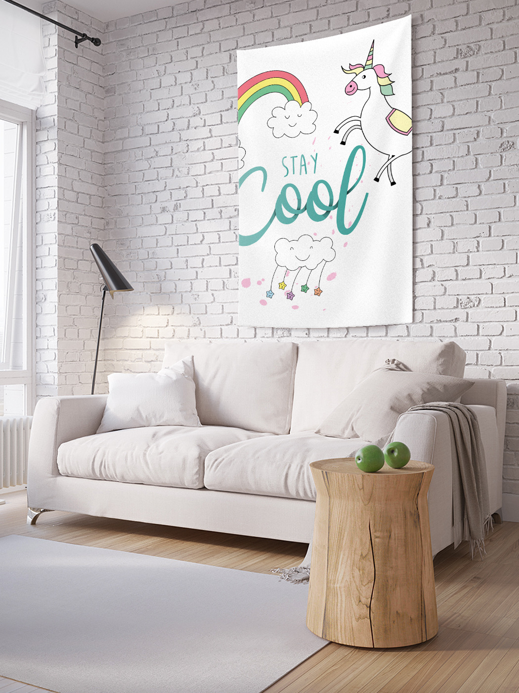 

Вертикальное фотопанно на стену JoyArty Крутой единорог 100x150 см, Крутой единорог