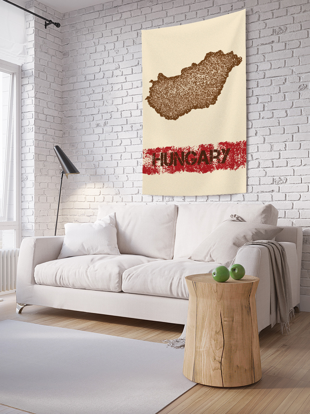 

Вертикальное фотопанно на стену JoyArty Карта Венгрии гранж 100x150 см, Карта Венгрии гранж