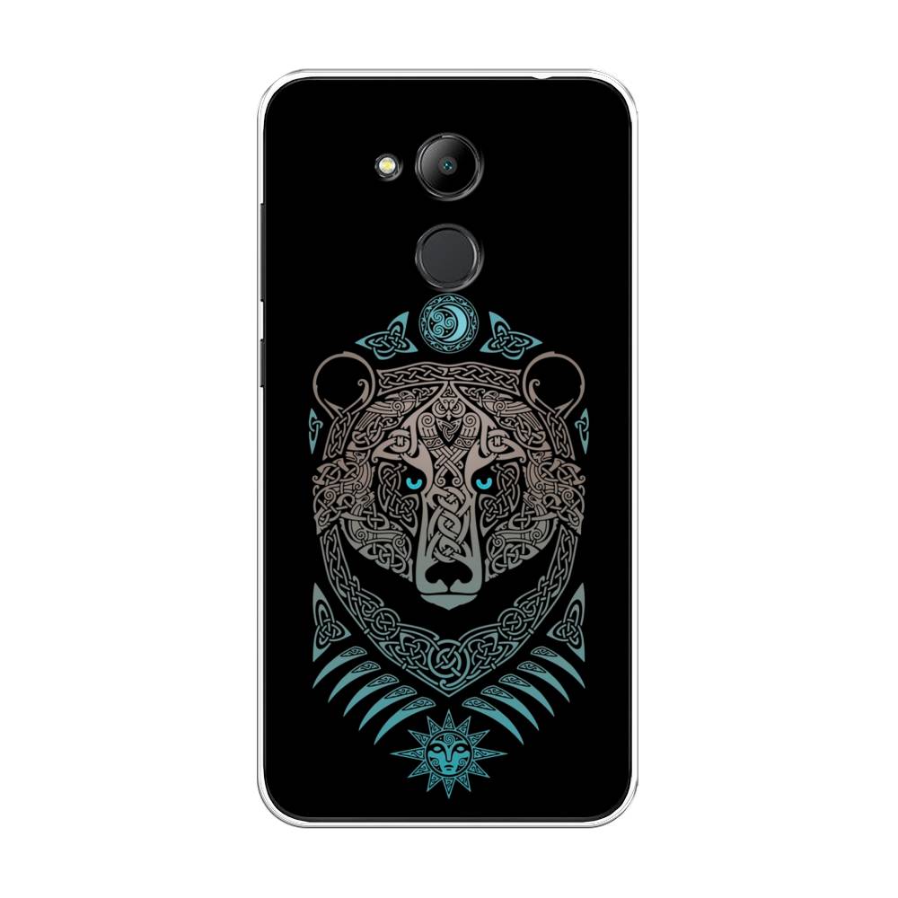 

Чехол Awog на Honor 6C Pro "Кельтский медведь", Черный;серый, 63850-2
