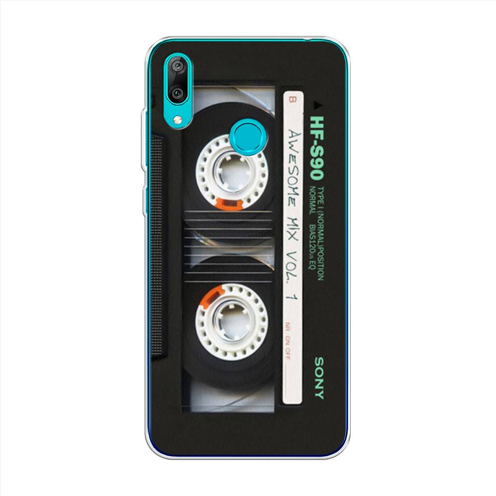 

Чехол Awog на Huawei Y7 2019 "Кассета", Черный, 68450-10