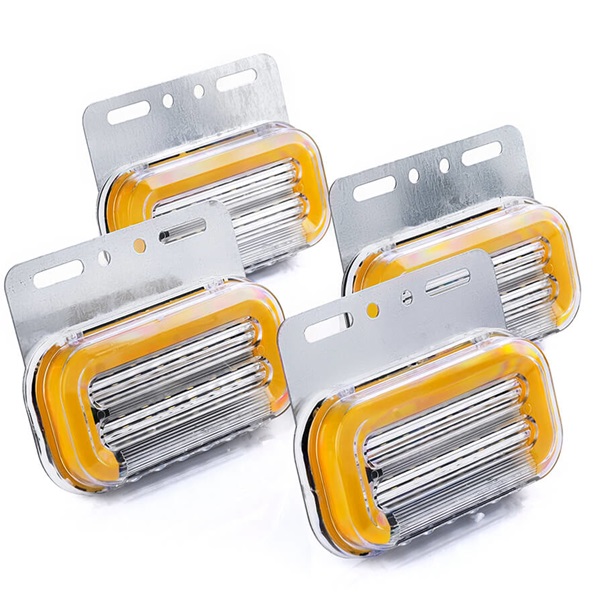 

Светодиодные габариты на прицеп K4-GF-U-12SMD-Orange оранжевые с подсветкой 12v, Желтый, GF