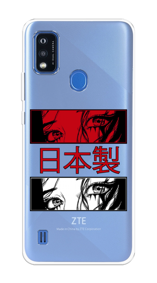 

Чехол на ZTE Blade A51 "Аниме глаза манга", Красный;белый;черный, 134550-4