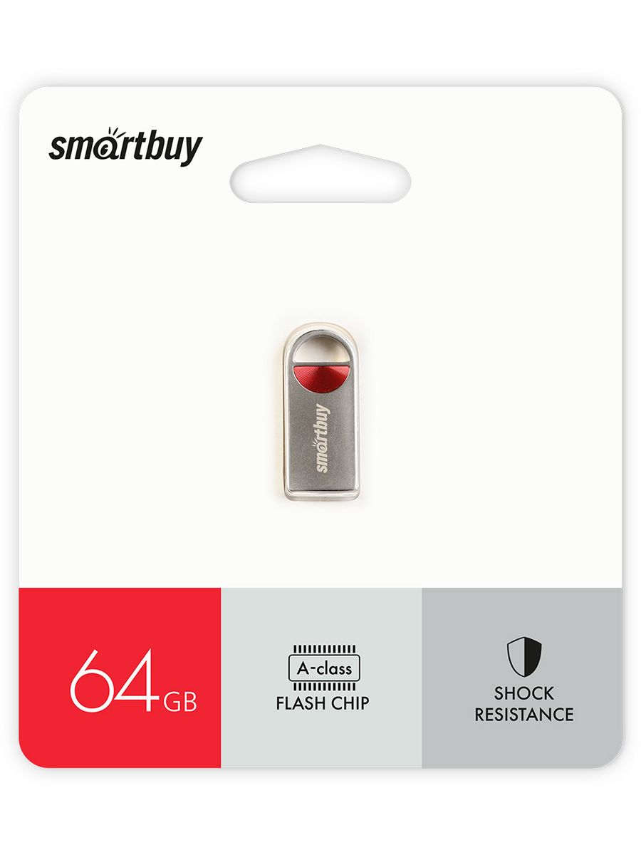 Флэш диск Smartbuy 64GB MC8 Metal Red (SB64GBMC8) 600016380855