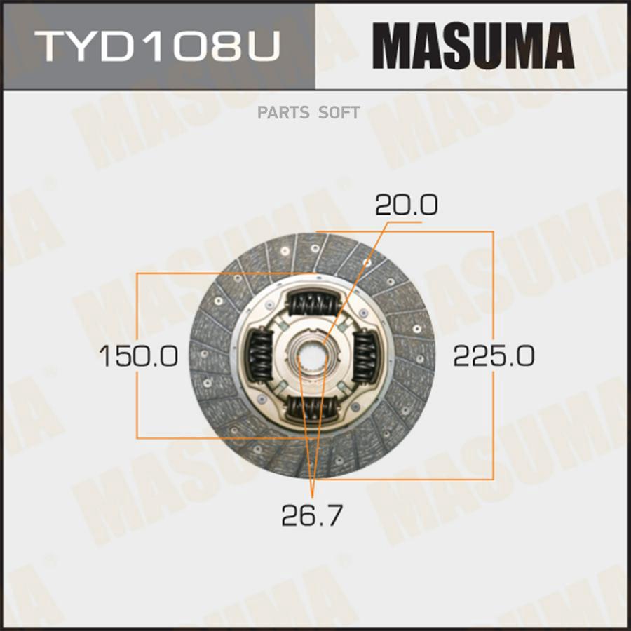 

Диск сцепления 22515020267 (110) MASUMA tyd108u