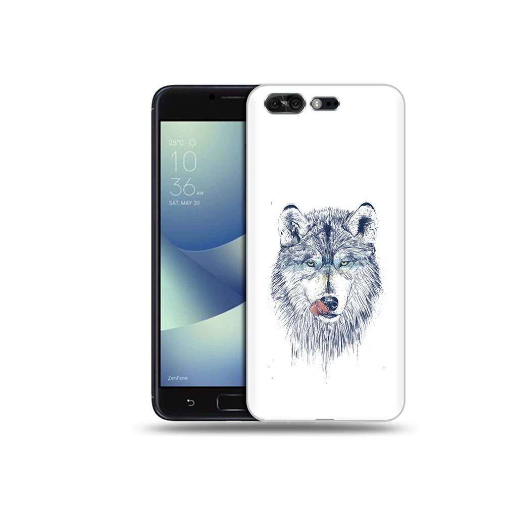 Чехол MyPads Tocco для Asus ZenFone 4 Pro (ZS551KL) голодгый волк