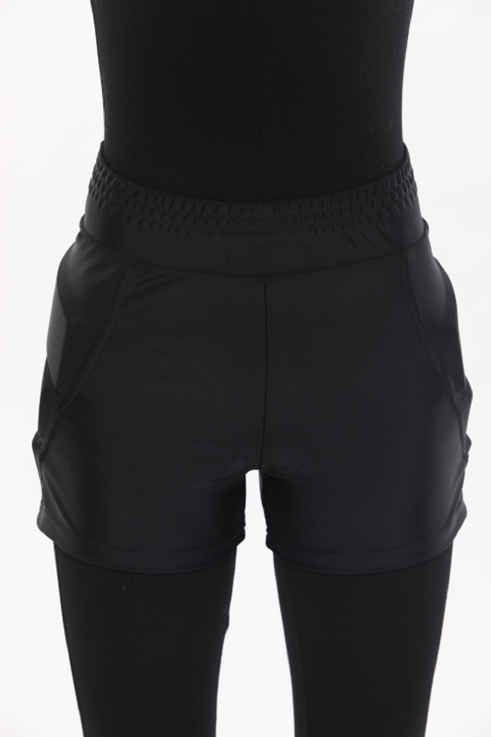 Защитные шорты усиленные для фигурного катания и роликов Chersa, цвет: черные 152-158