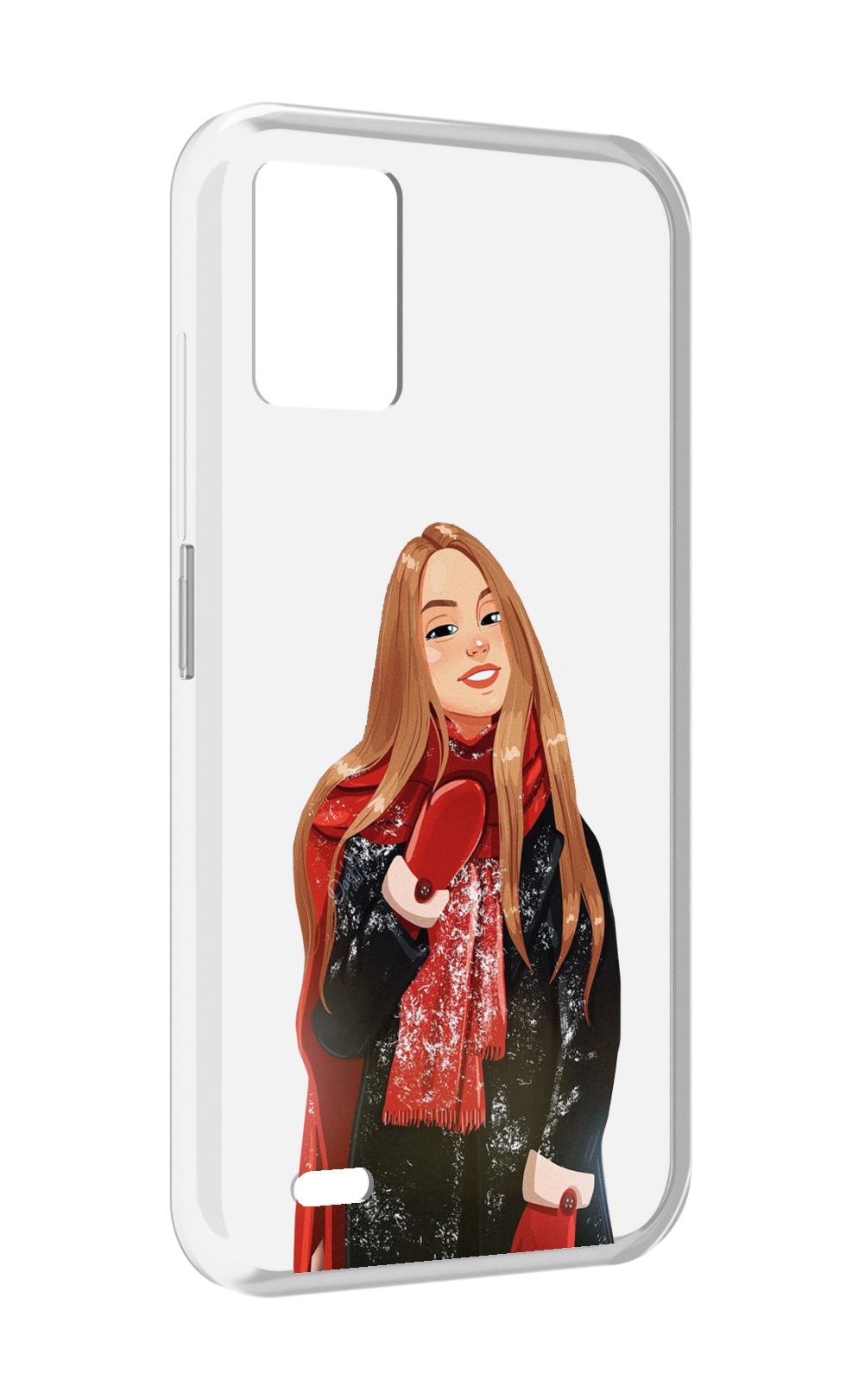 

Чехол MyPads Новогодний-зимний-арт женский для UMIDIGI Bison 1, Прозрачный, Tocco