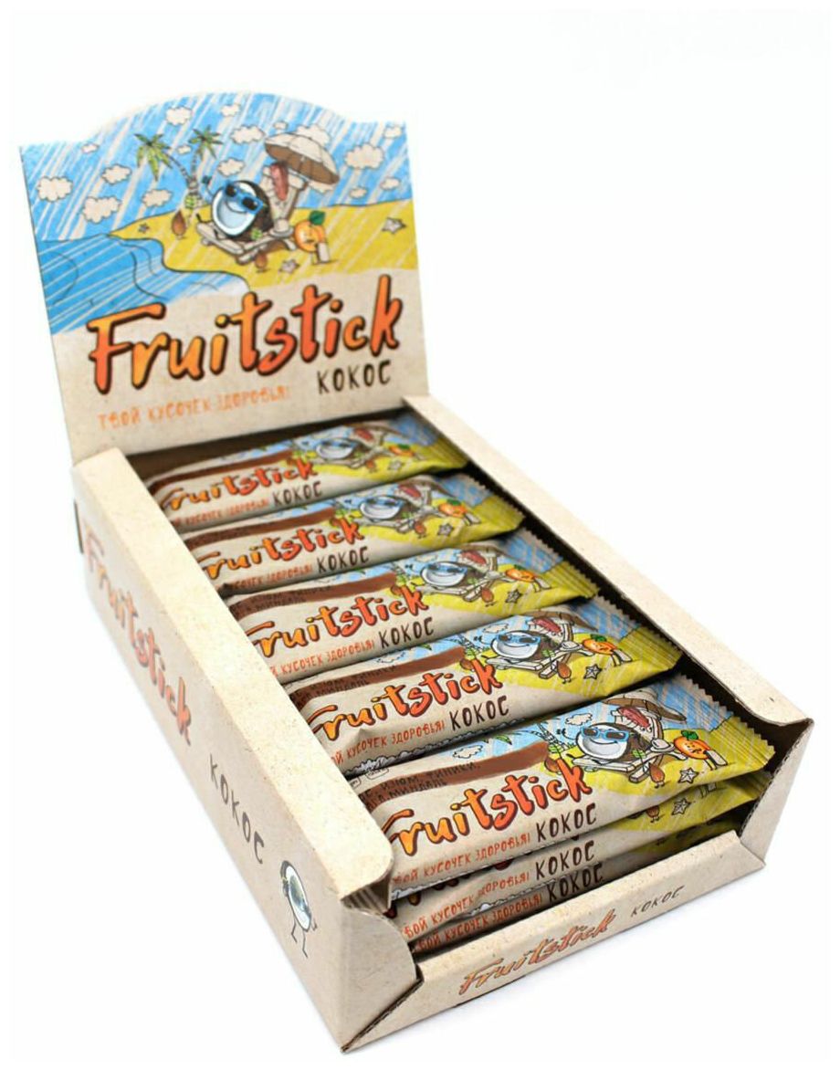 фото Батончик fruitstick кокос из орехов и сухофруктов 40 г nobrand