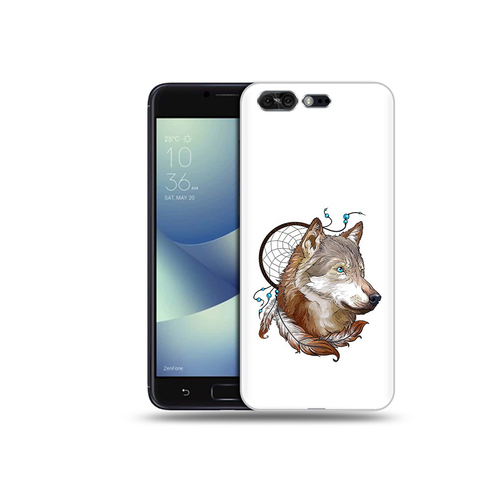 

Чехол MyPads Tocco для Asus ZenFone 4 Pro (ZS551KL) волк и ловец снов, Прозрачный, Tocco