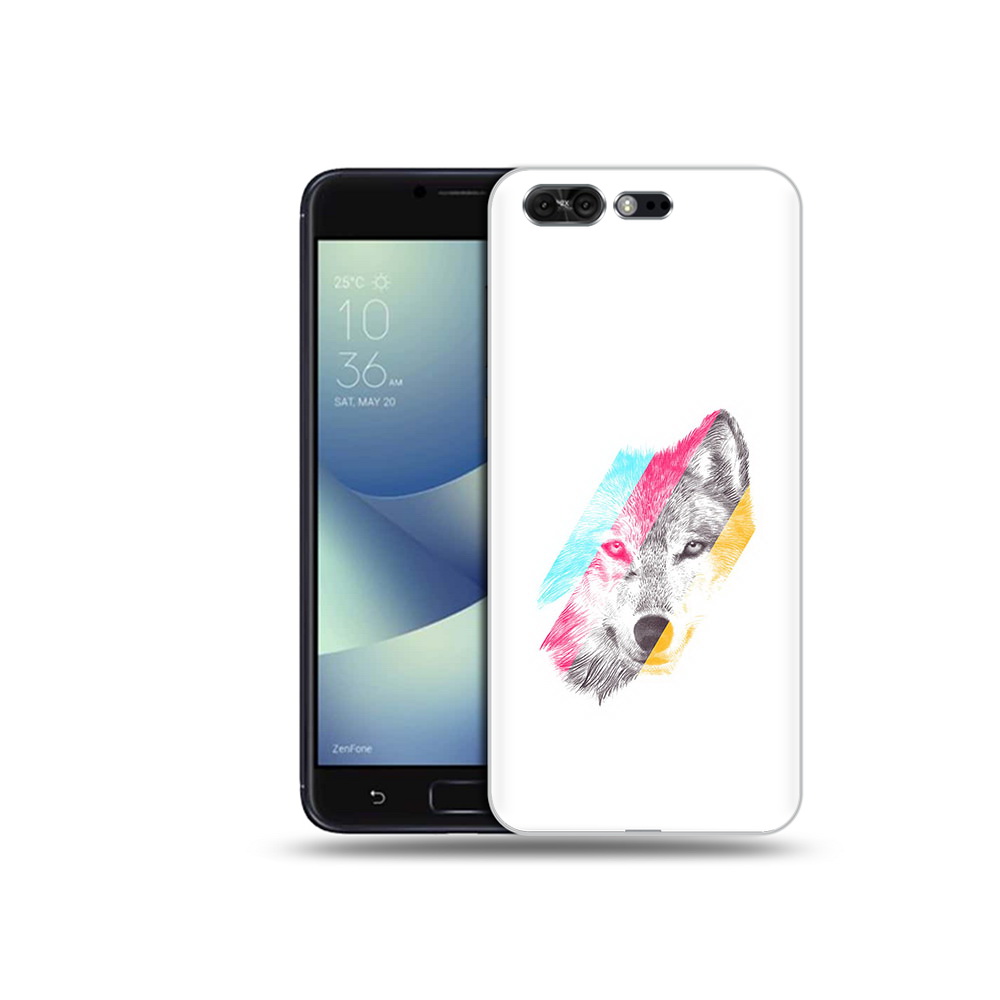 

Чехол MyPads Tocco для Asus ZenFone 4 Pro (ZS551KL) волк градиент, Прозрачный, Tocco