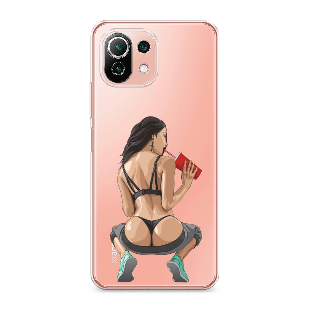 

Чехол на Xiaomi Mi 11 Lite/5G NE "Сочные булочки", Бежевый;красный;черный, 310250-6
