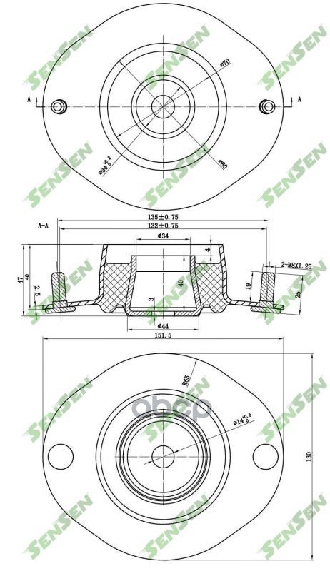 

Опора Амортизатора Sensen m61162