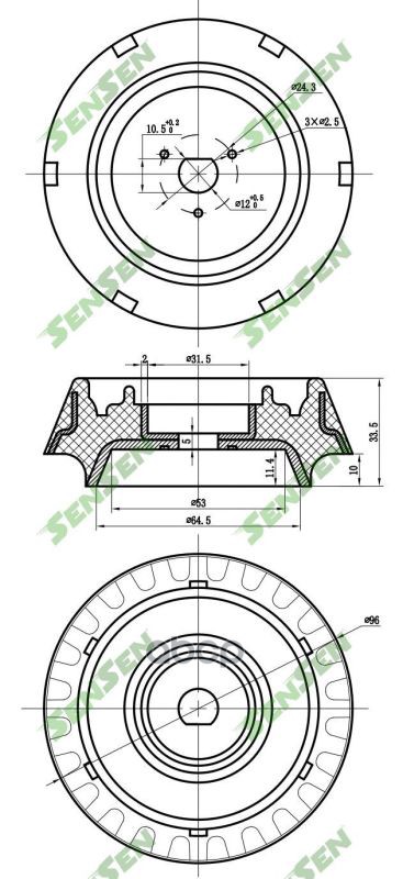 Опора Амортизатора Sensen m61092