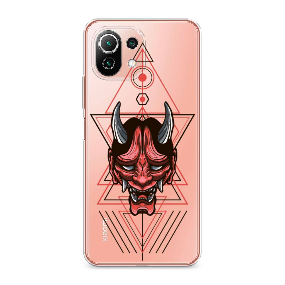 

Чехол для Xiaomi Mi 11 Lite/5G NE "Hanya Oni mask", Серый;красный;черный, 310250-4