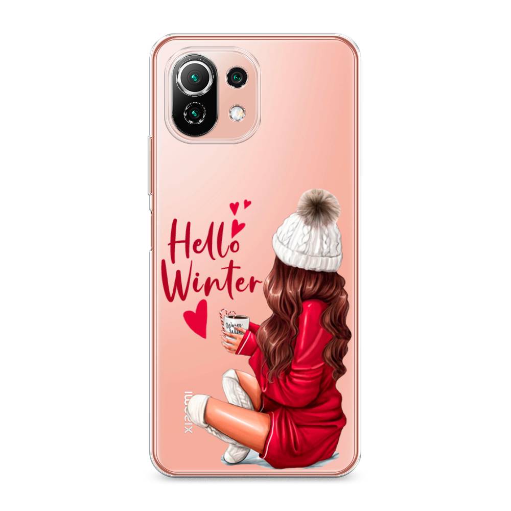 

Чехол для Xiaomi Mi 11 Lite/5G NE "Hello winter", Красный;белый;коричневый, 310250-5