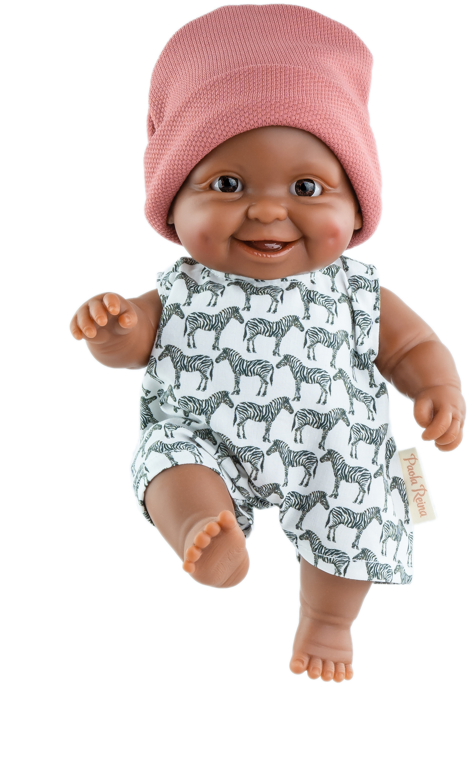 

Пупс Paola Reina Тео в розовой шапочке, 22 см, мулат