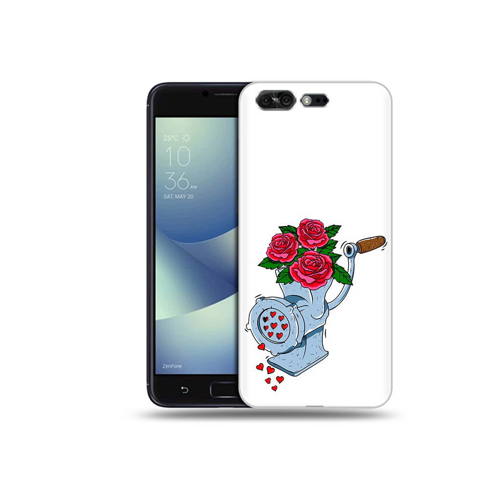 Чехол MyPads Tocco для Asus ZenFone 4 Pro (ZS551KL) Цветочные сердца