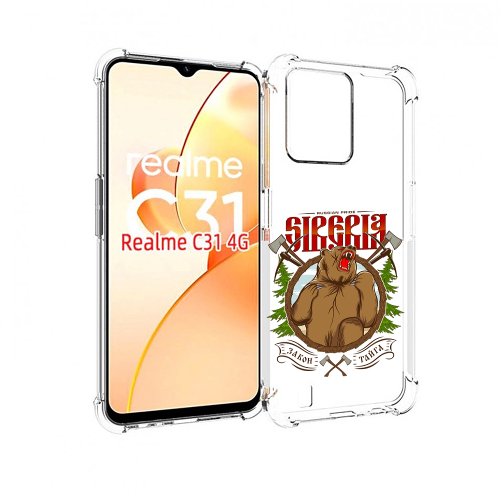 

Чехол MyPads Тайга для OPPO Realme C31, Прозрачный, Tocco