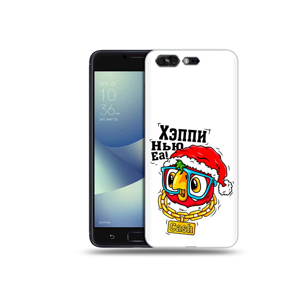 

Чехол MyPads Tocco для Asus ZenFone 4 Pro (ZS551KL) Хэппи нью еа, Прозрачный, Tocco