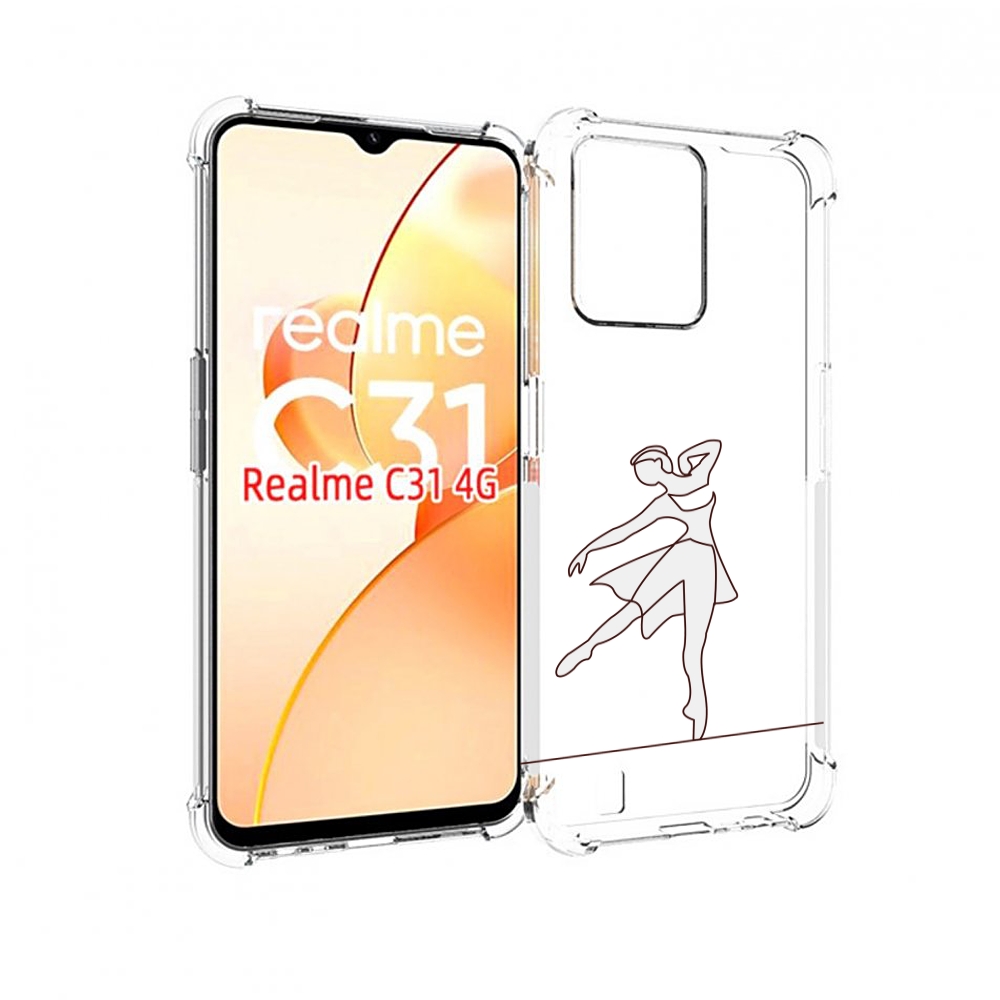 

Чехол MyPads балерина-белая для OPPO Realme C31, Прозрачный, Tocco