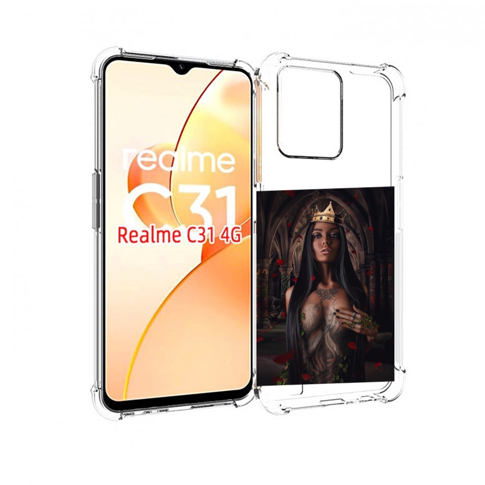 

Чехол MyPads багровый-пик для OPPO Realme C31, Прозрачный, Tocco