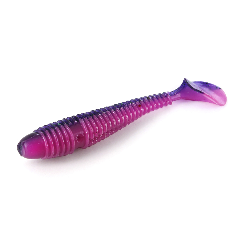 

Силиконовая приманка Zazi Plump 70 мм, K062, 4 шт., Фиолетовый;голубой;розовый;зеленый;желтый;оранжевый