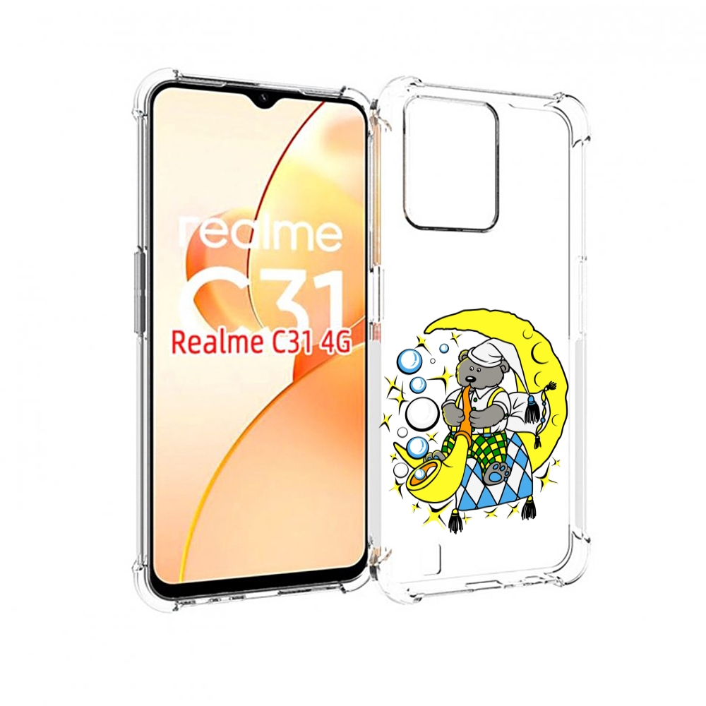 

Чехол MyPads Сырная луна для OPPO Realme C31, Прозрачный, Tocco