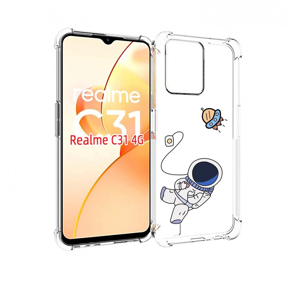 

Чехол MyPads астронавт для OPPO Realme C31, Прозрачный, Tocco