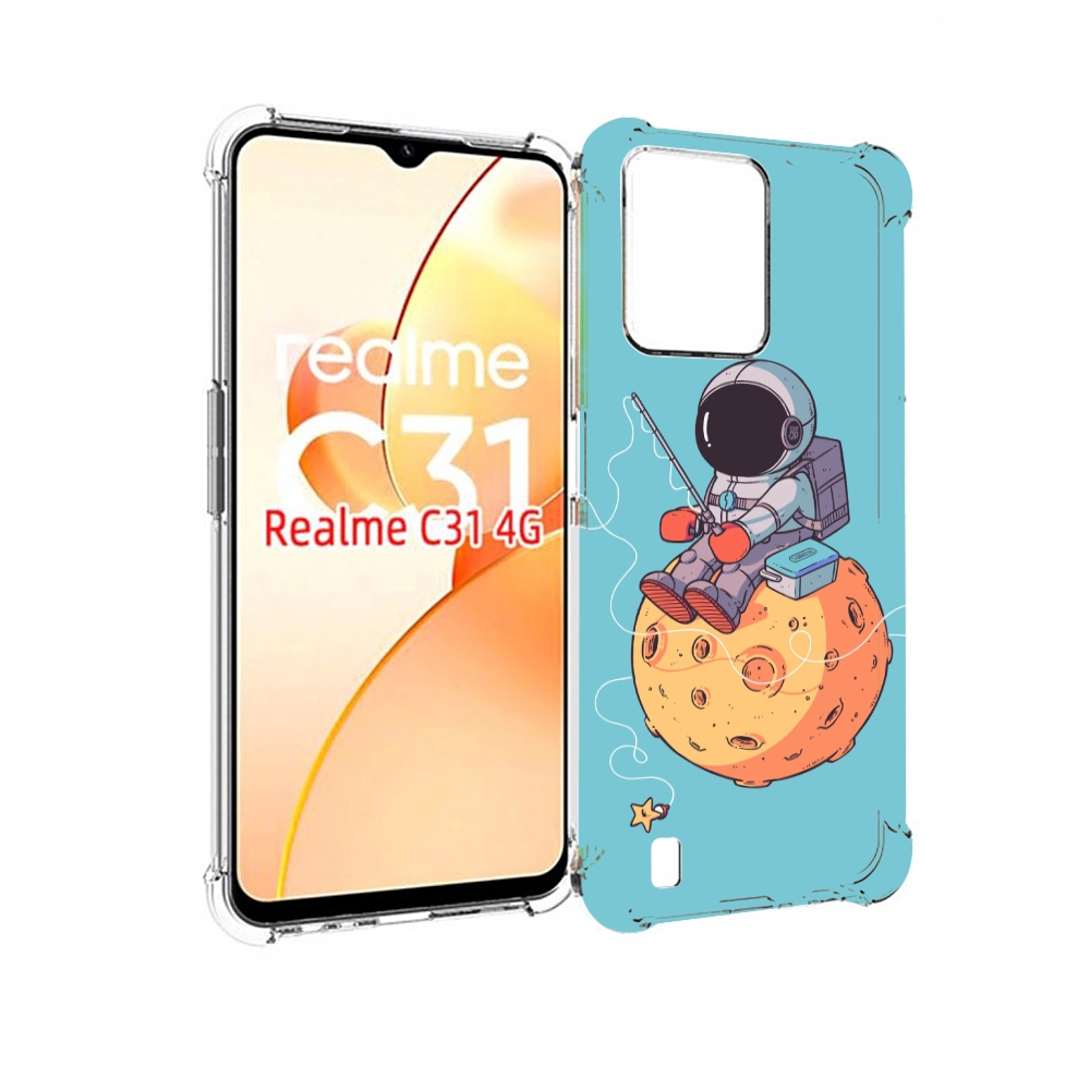 

Чехол MyPads астронавт ловит звезду для OPPO Realme C31, Прозрачный, Tocco