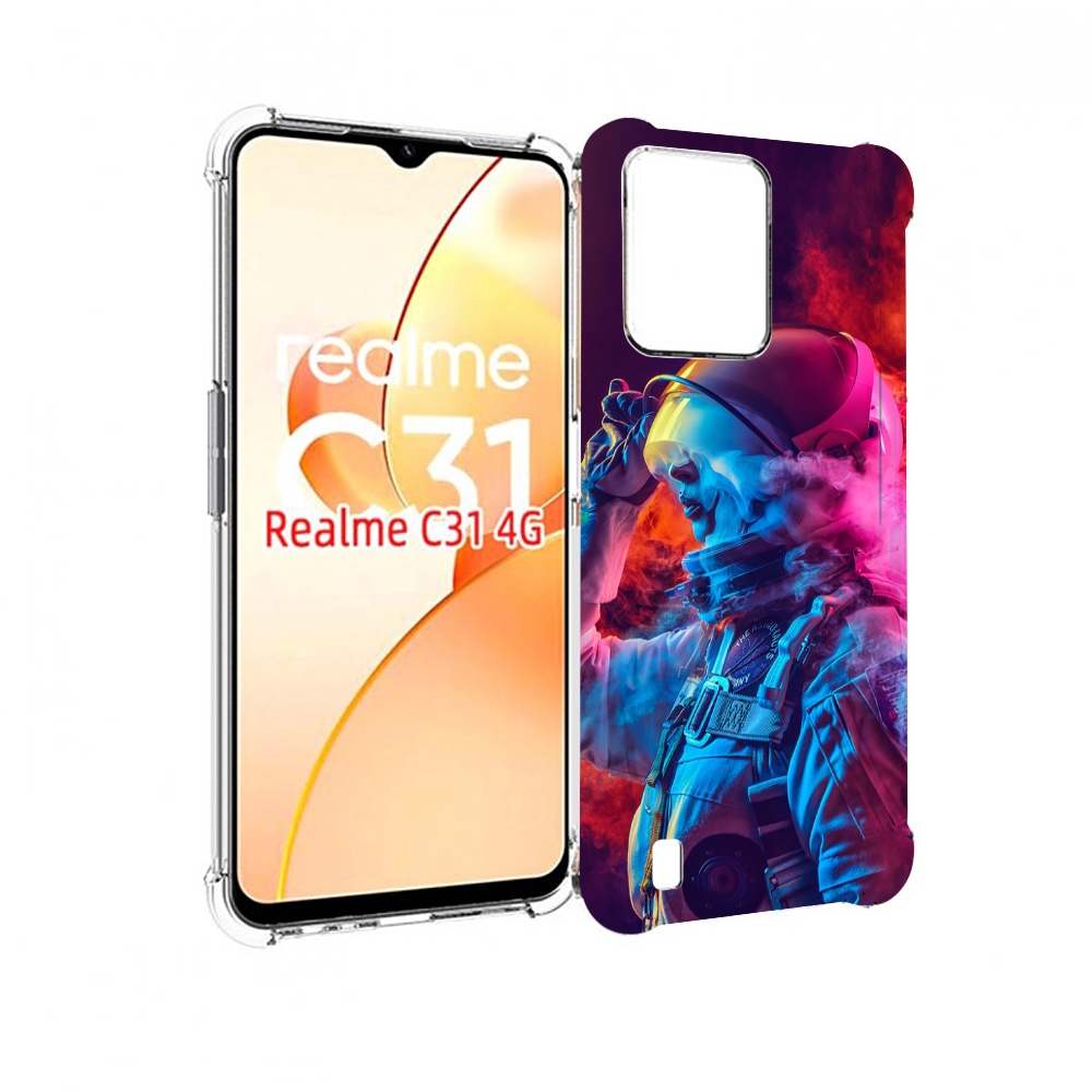 

Чехол MyPads астронавт в дыму для OPPO Realme C31, Прозрачный, Tocco