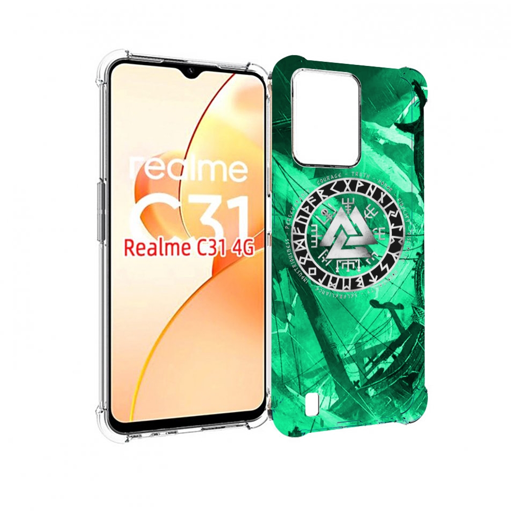 

Чехол MyPads ассасин-крид-2020-рагнарек мужской для OPPO Realme C31, Прозрачный, Tocco