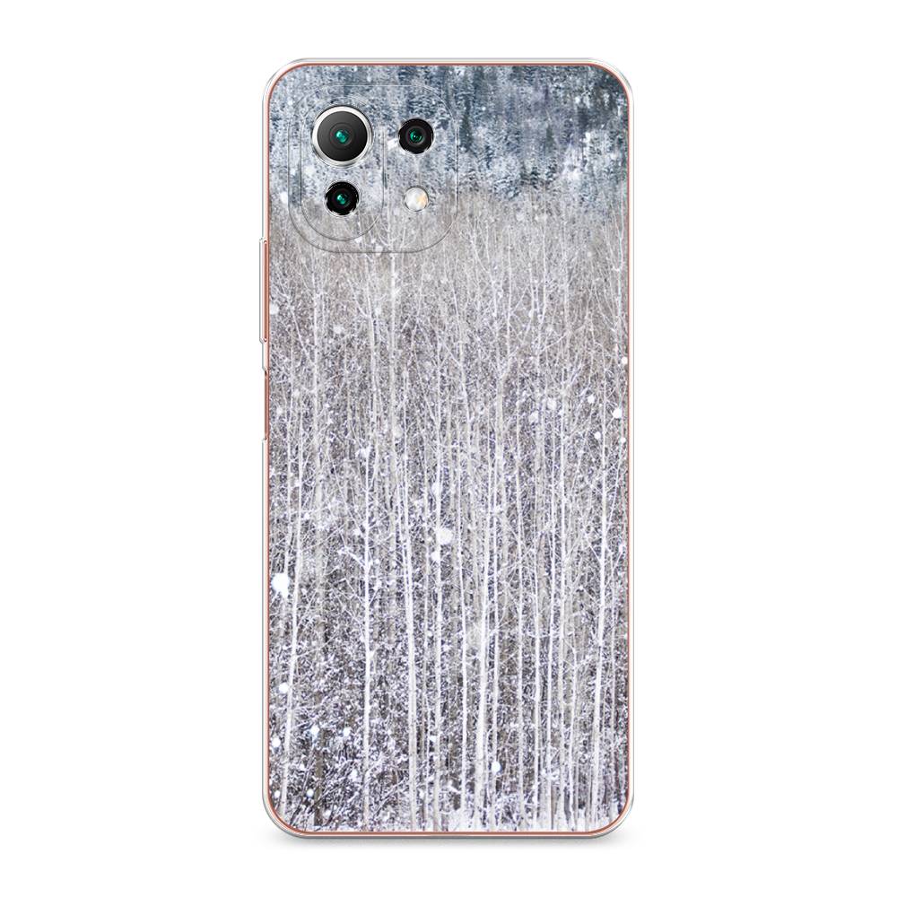 

Чехол для Xiaomi Mi 11 Lite/5G NE "Снежный лес", Бежевый;серый;белый, 310250-5