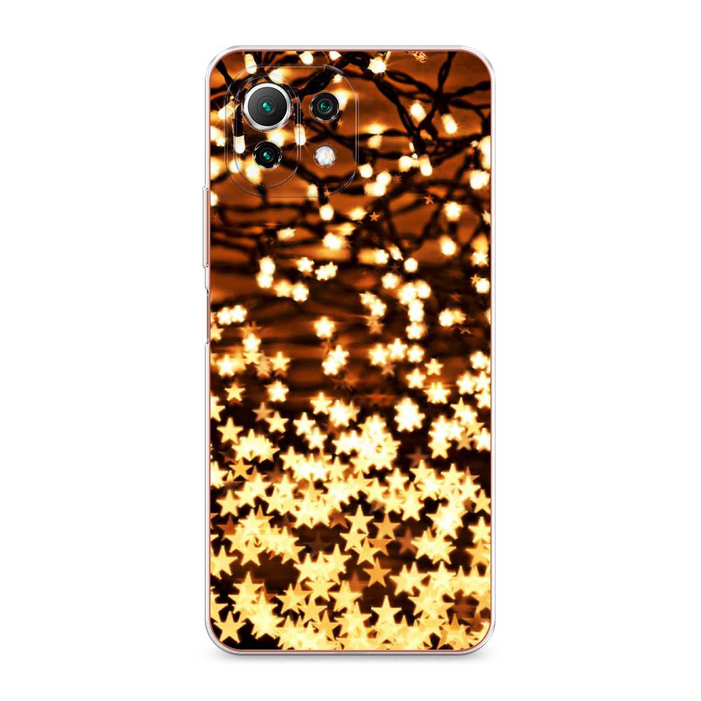 

Чехол для Xiaomi Mi 11 Lite/5G NE "Новогодняя гирлянда", Золотистый, 310250-5