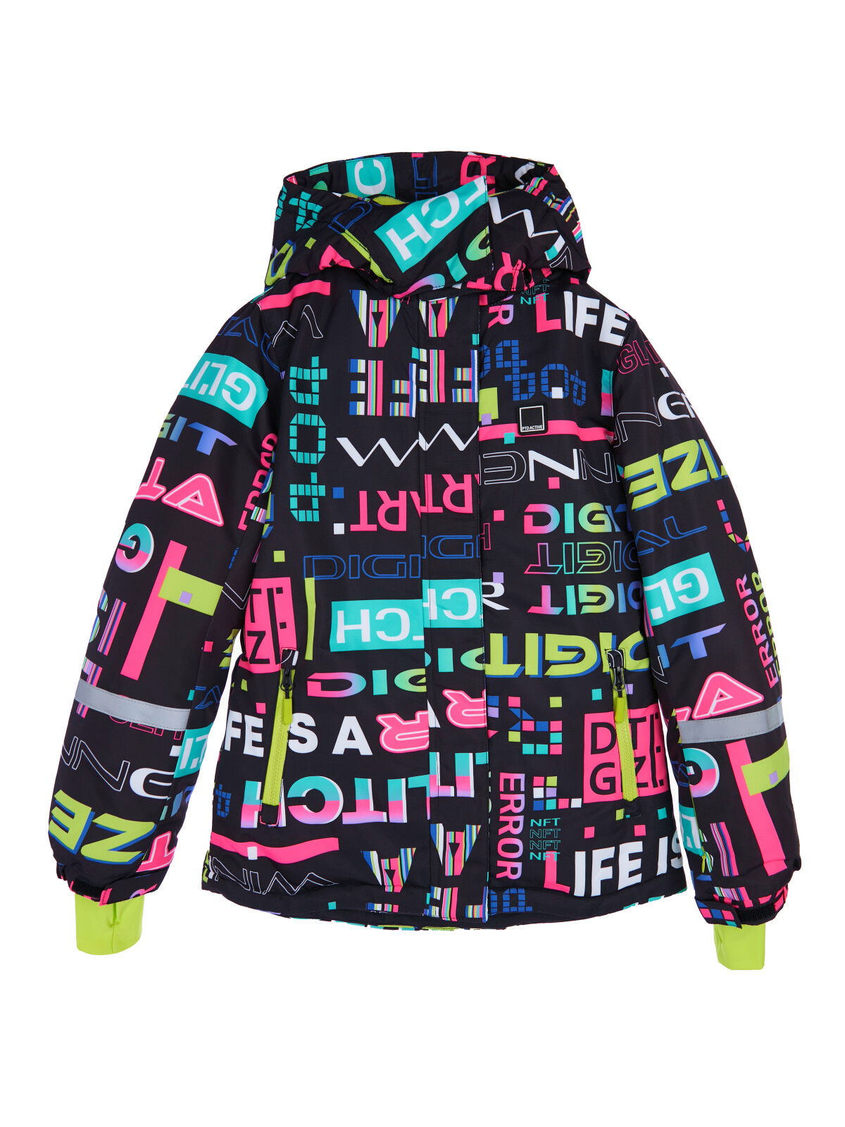 Куртка текстильная с полиуретановым покрытием для девочек PlayToday, цветной, 170