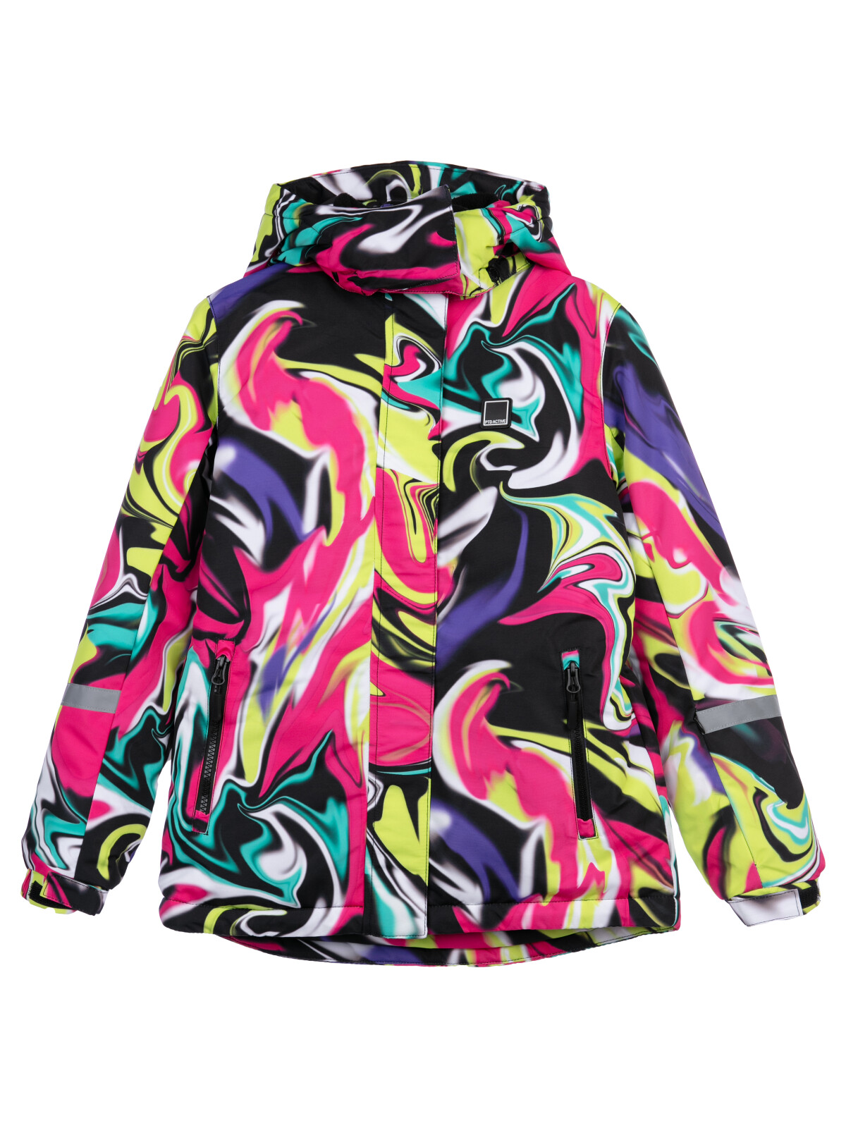Куртка текстильная с полиуретановым покрытием для девочек PlayToday, цветной, 170