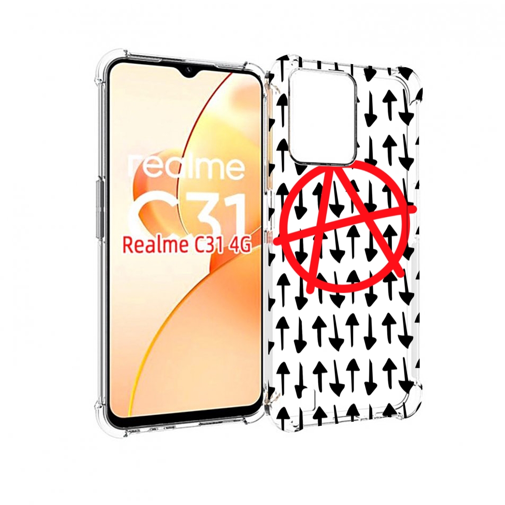 

Чехол MyPads анархия-панк для OPPO Realme C31, Прозрачный, Tocco