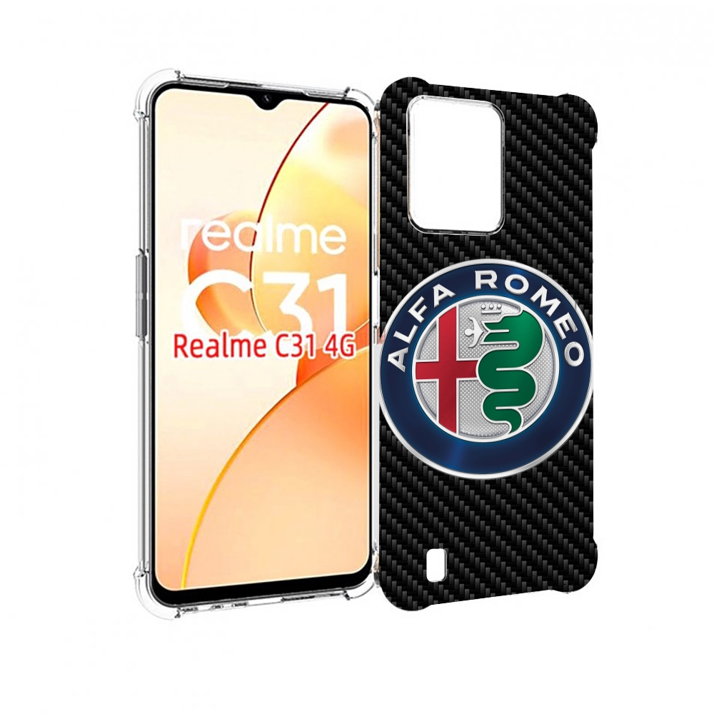 

Чехол MyPads альфа-ромео мужской для OPPO Realme C31, Прозрачный, Tocco