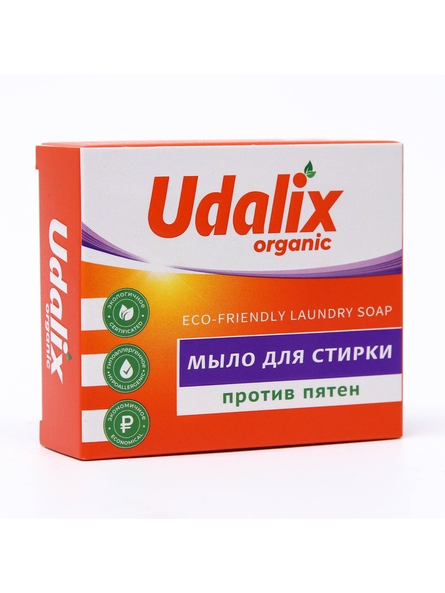 фото Udalix экологичное мыло-пятновыводитель для стирки 90 г 1/30