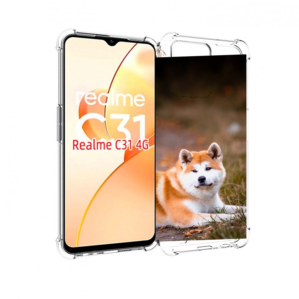 

Чехол MyPads акита ину для OPPO Realme C31, Прозрачный, Tocco