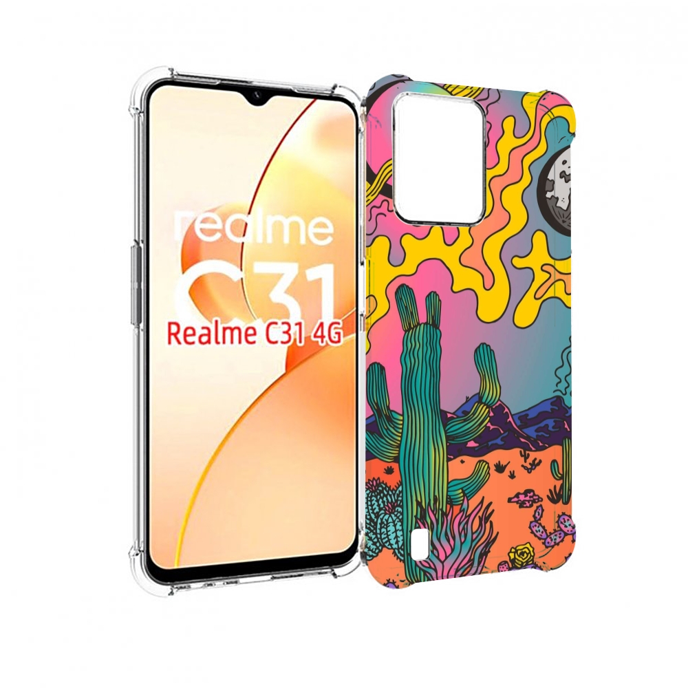 

Чехол MyPads акварельные рисунки для OPPO Realme C31, Прозрачный, Tocco