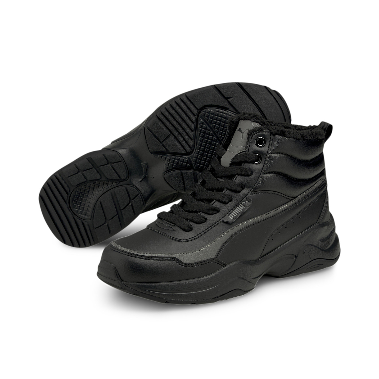 Кроссовки женские PUMA Cilia Mid Metallic черные 7 UK