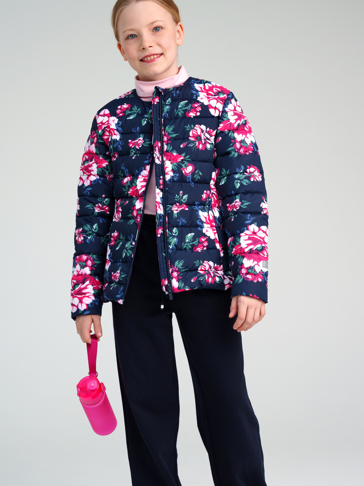 Куртка текстильная с полиуретановым покрытием для девочек PlayToday, цветной, 146