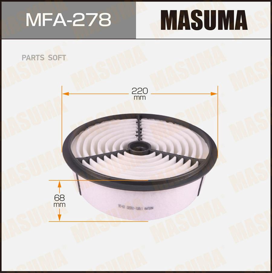 

Фильтр Воздушный Masuma Mfa278