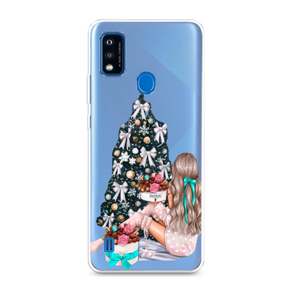 

Чехол на ZTE Blade A51 "New Year", Зеленый;бежевый;голубой, 134550-5