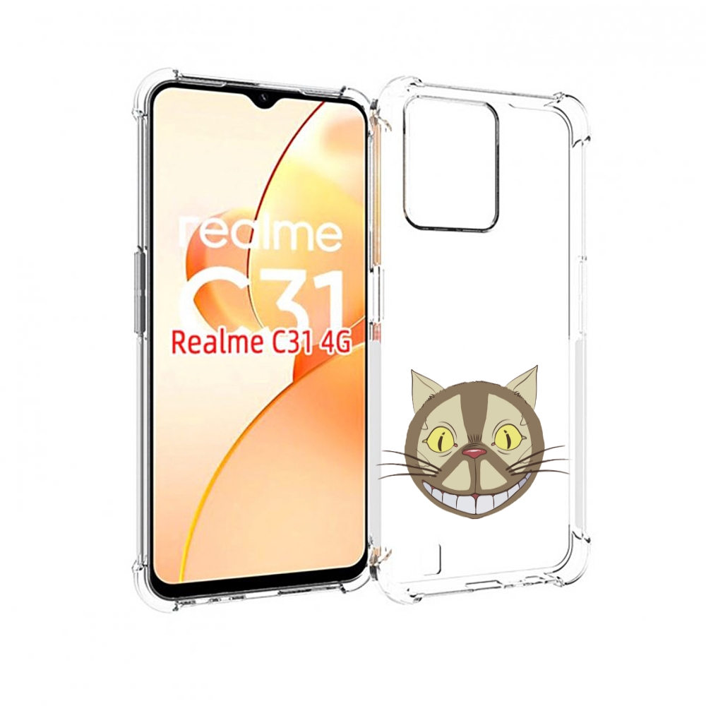

Чехол MyPads Чеширский кот для OPPO Realme C31, Прозрачный, Tocco