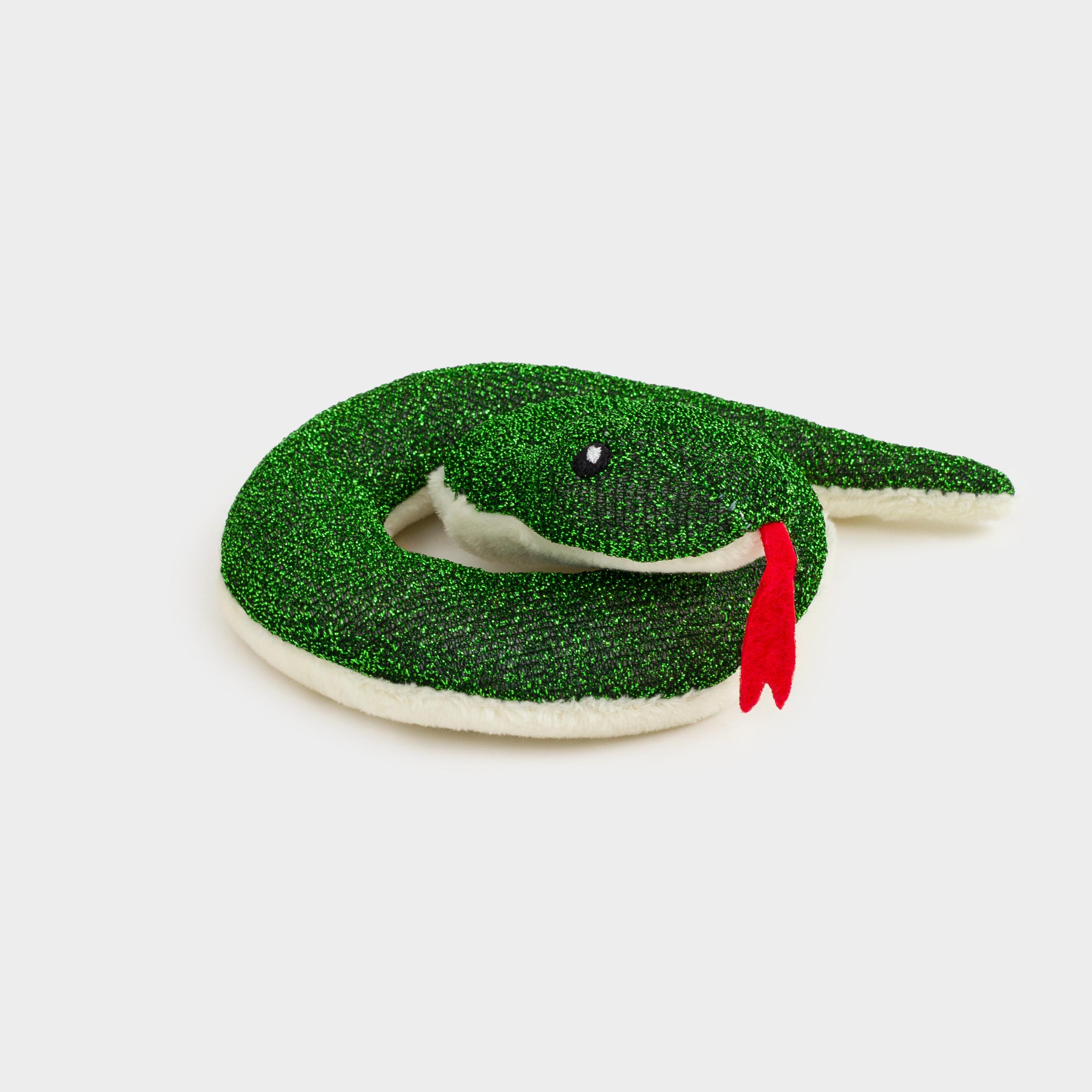 Магнит, 10 см, мягкий, полиэстер, зеленый, Змея, Snake toy