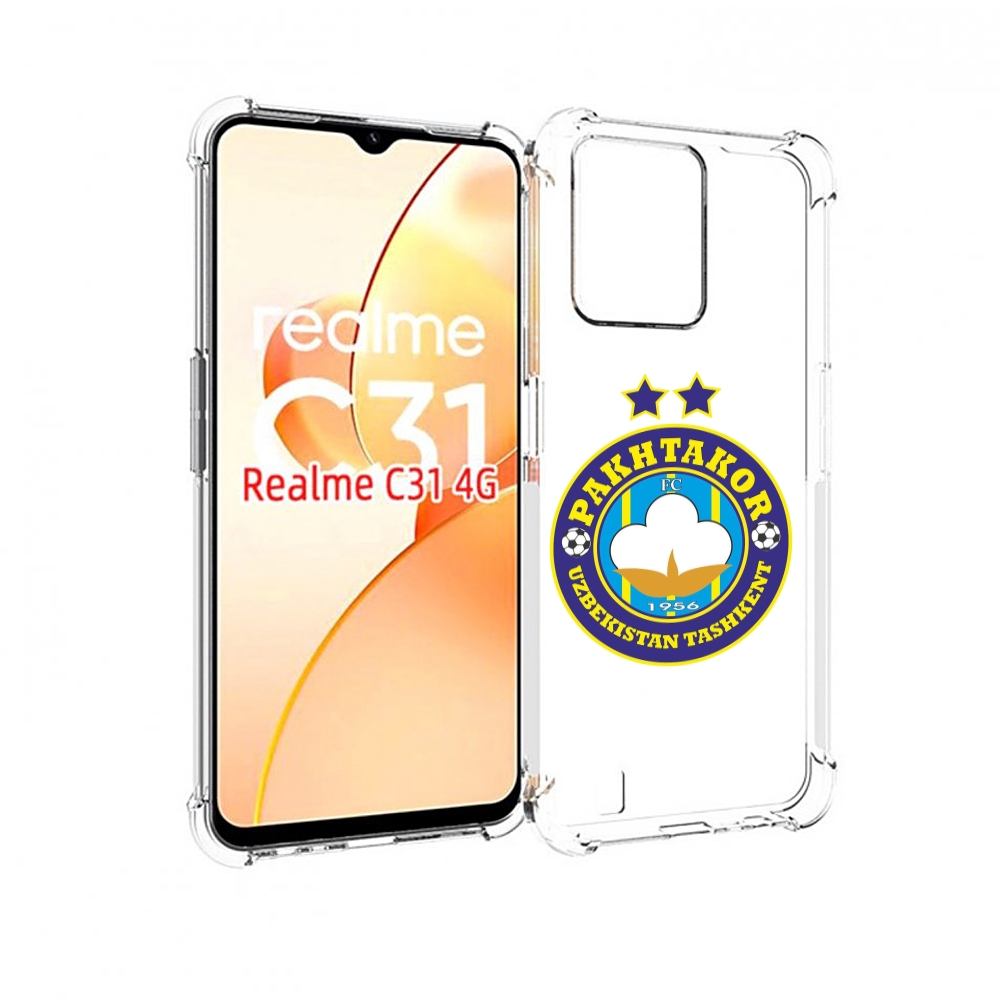 

Чехол MyPads Фк Пахтакор Pakhtakor мужской для OPPO Realme C31, Прозрачный, Tocco