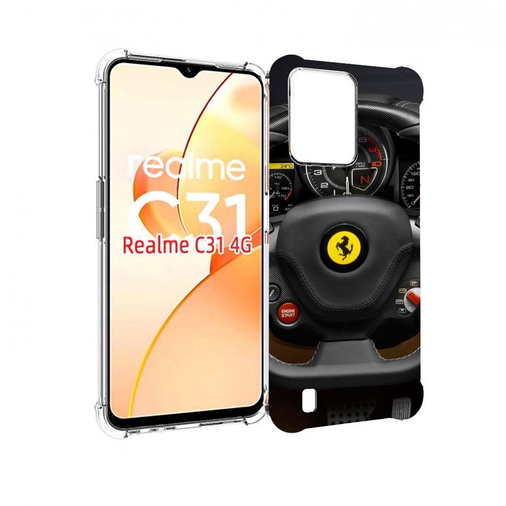 

Чехол MyPads Ферарри для OPPO Realme C31, Прозрачный, Tocco