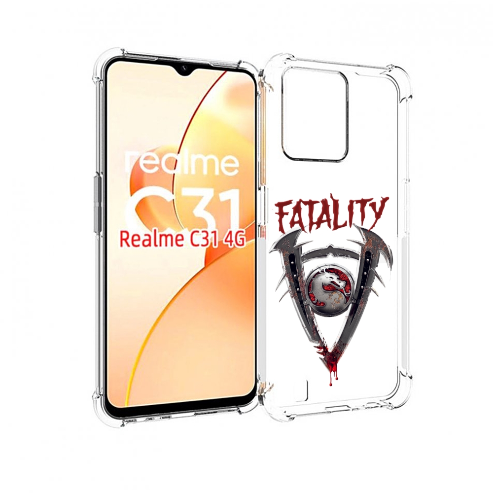 

Чехол MyPads Фаталити мужской для OPPO Realme C31, Прозрачный, Tocco